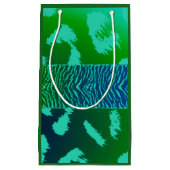 Groen Wild Dier Patroon Klein Cadeauzakje (Voorkant)