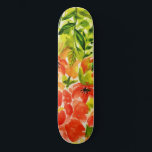 Groen Wildbloeiende koraalbloemen Waterverf Persoonlijk Skateboard<br><div class="desc">Een levendige en kleurrijke bloemen in volle bloei.</div>
