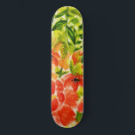 Groen Wildbloeiende koraalbloemen Waterverf Persoonlijk Skateboard<br><div class="desc">Een levendige en kleurrijke bloemen in volle bloei.</div>