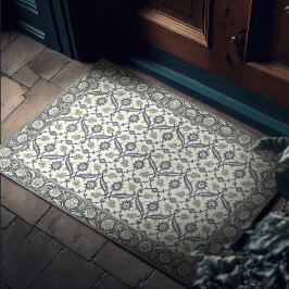 groen William Morris bloemenpatroon Deurmat