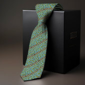 Groen William Morris Geïnspireerd Floral Mannen Stropdas