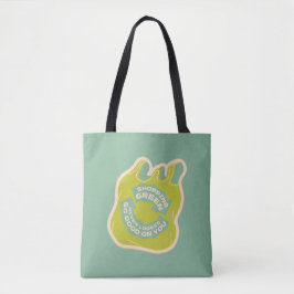 Groen winkelen tote bag