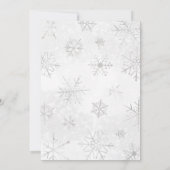 Groen Winter Arctische Dieren Baby shower Kaart (Achterkant)