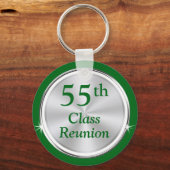 Groen Wit, 55e klas reünie, ELK JAAR, KLEUR, Sleutelhanger (Achterkant)