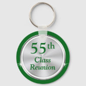 Groen Wit, 55e klas reünie, ELK JAAR, KLEUR, Sleutelhanger (Achterkant)