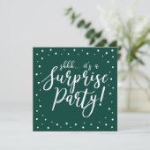 Groen & Wit | 60ste Verjaardag Surprise Feest Kaart (Staand voorkant)