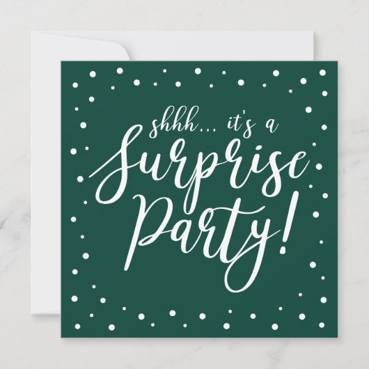 Groen & Wit | 60ste Verjaardag Surprise Feest Kaart (Voorkant)