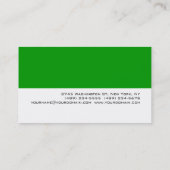 Groen wit aantrekkelijk Visitekaartje (Achterkant)