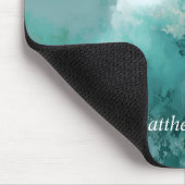 Groen & Wit Abstract Schilderwerk Muismat (Hoek)