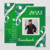 Groen Wit Afstuderen 2025 Kaart (Voorkant / Achterkant)