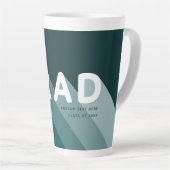 Groen Wit Afstuderen Custom Gift Koffie Mok (Rechterhoek)