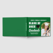 Groen Wit Afstuderen Foto Custom Afstuderen Gastenboek (Volledig)