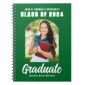 Groen Wit Afstuderen Modern Arch Afstuderen Notitieboek (Voorkant)