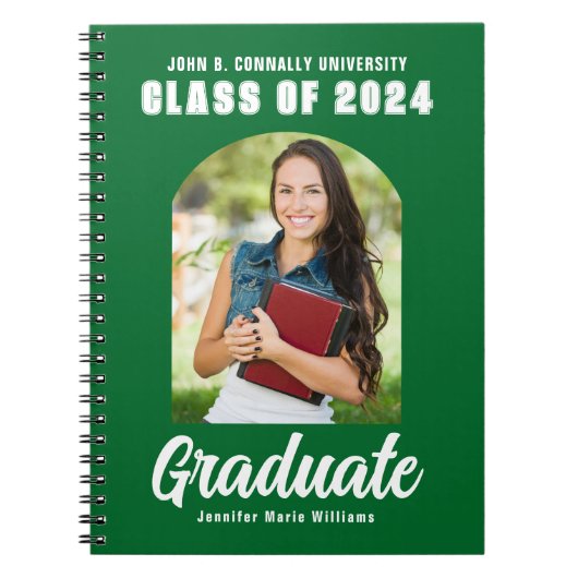 Groen Wit Afstuderen Modern Arch Afstuderen Notitieboek (Voorkant)