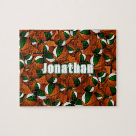 groen wit basketbal jongens meisjes team kleuren legpuzzel