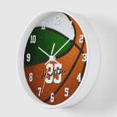 groen wit basketbal zijn sportkamer decor (Hoek)