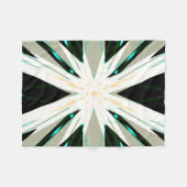 Groen Wit Beige Winter Xmas Star Sneeuwvlok Warm Fleece Deken (Voorkant (Horizontaal))