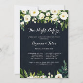 Groen Wit Blauw Nacht voor repetitie diner Kaart (Voorkant)