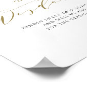 Groen Wit Bloemen Afstuderen Woorden van Wijsheid Poster (Hoek)