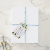 Groen Wit Bloemen Sip Hooray Vrijgezellenfeest Cadeaulabel (Met Touw)