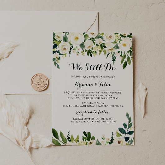 Groen Wit Bloemen We doen nog steeds gelofte verni Kaart