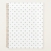 Groen & Wit Botanisch Blokdruk Huwelijk Planner (Voorkant)