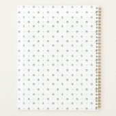Groen & Wit Botanisch Blokdruk Huwelijk Planner (Achterkant)