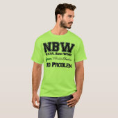Groen, wit, controleur t-shirt (Voorkant volledig)