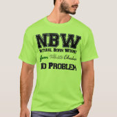 Groen, wit, controleur t-shirt (Voorkant)
