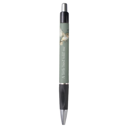 Groen Wit Een Vogeltje Vertelde Me Pen (Voorkant Verticaal)