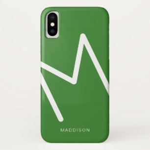 Groen wit, eenvoudig aangepast Case-Mate iPhone case