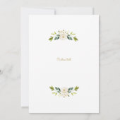 Groen wit en goud Bruids Douche Uitnodiging (Achterkant)