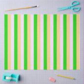Groen, wit en oranje patroon tissuepapier (Craft)