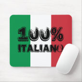 Groen Wit en Rode Driekleur 100% Italiaans Muismat (Met muis)