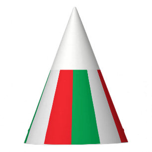 Groen, wit en rood - Italiaanse vlag Feesthoedjes