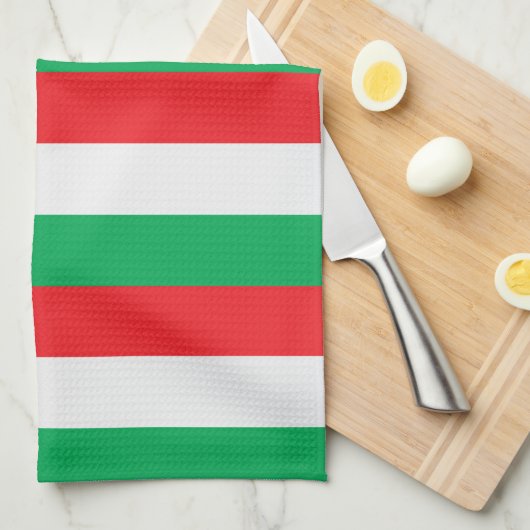 Groen, wit en rood - Italiaanse vlag Theedoek (Quarter Fold)