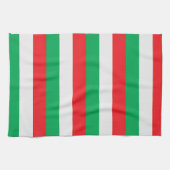 Groen, wit en rood - Italiaanse vlag Theedoek (Horizontaal)