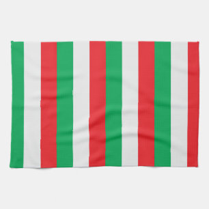 Groen, wit en rood - Italiaanse vlag Theedoek