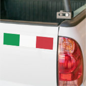 Groen Wit en Rood Italiaanse Vlagkleuren Bumpersticker (Op Truck)