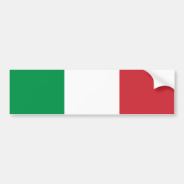 Groen Wit en Rood Italiaanse Vlagkleuren Bumpersticker