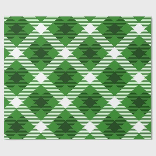 Groen wit en zwart gebuffelvormig patroon cadeaupapier (Vlak)