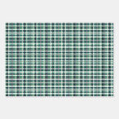 Groen, wit en zwart geplakt inpakpapier vel (Voorkant)