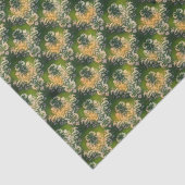 groen wit floragepatroon St Patrick Tis Tissuepapier (Detail)