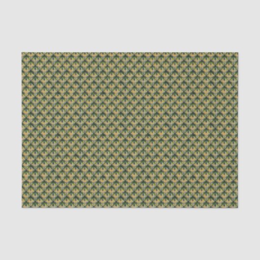  Groen wit floreel patroon St. Tissuepapier (Voorkant)