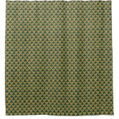 Groen wit florvormig patroon St Patrick Sho Douchegordijn (Voorkant)