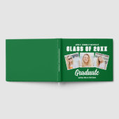 Groen Wit Fotoklas van 2025 Afstuderen Gastenboek (Volledig)