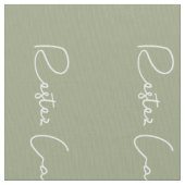 groen wit Frans script kalm houden en doorgaan Stof (Close Up)