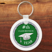 Groen Wit Gepersonaliseerd, de Gift Ideeën van de  Sleutelhanger (Achterkant)