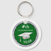 Groen Wit Gepersonaliseerd, de Gift Ideeën van de  Sleutelhanger (Achterkant)