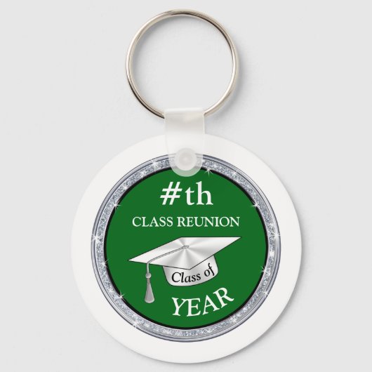 Groen Wit Gepersonaliseerd, de Gift Ideeën van de  Sleutelhanger (Achterkant)